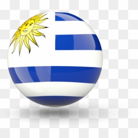 Sphere Icon Illustration Of Flag Of Uruguay - Uruguay Flag Icon Png, Transparent Png - flag icon png