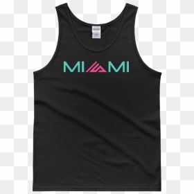 Sleeveless Shirt, HD Png Download - miami skyline png
