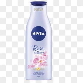 Oil In Lotion Rose & Argan Oil - Nivea Vanilla Lotion, HD Png Download - lotion png
