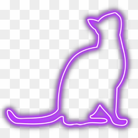 Neon Animal Png - Neon Cat Transparent Png, Png Download - pet png