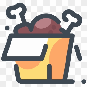 Transparent Chicken Icon Png - Fried Chicken Logo Png, Png Download - food icons png