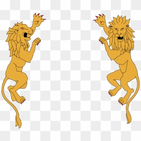 Lion Coat Of Arms Png - Coat Of Arms Supporters Lion, Transparent Png - coat of arms png