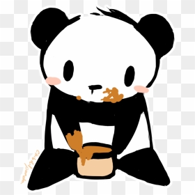 Cute Panda Anime Gif - Chibi Panda Png Transparent, Png Download - anime png gif