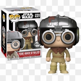 Young Anakin Skywalker In Podracer Outfit Pop Vinyl - Count Dooku Funko Pop, HD Png Download - anakin png