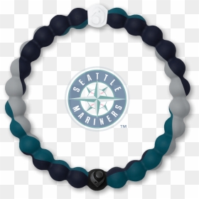 Black, Teal And Gray Silicone Beaded Bracelet With - No Kid Hungry Lokai, HD Png Download - mariners logo png