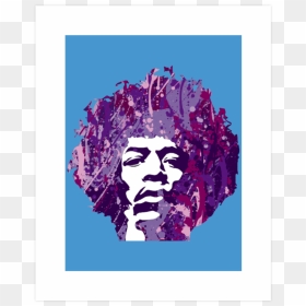 Jimi Hendrix Hoodie Graphic Design T Shirt - Jimi Hendrix Stencil, HD Png Download - jimi hendrix png
