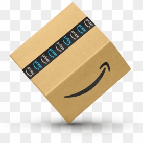 Amazon Box Balancing On Its Corner With The Amazon - Paper, HD Png Download - amazon smile logo png