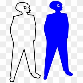 Blue Man Silhouette Pocket Png Image - Silhouette, Transparent Png - pocket png