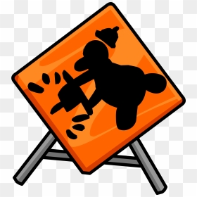 Construction Sign Png - Club Penguin Under Construction, Transparent Png - club penguin png