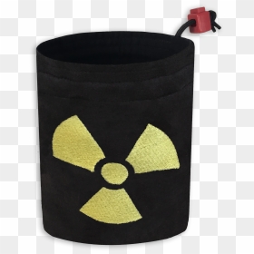 Radioactive Symbol Embroidered Large Dice Bag - Render De Bomba Nuclear, HD Png Download - radioactive symbol png