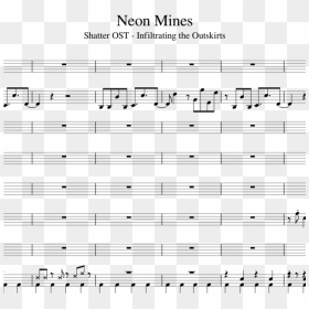 Neon Mines Sheet Music For Bass, Guitar, Viola, Oboe - Sheet Music, HD Png Download - viola png