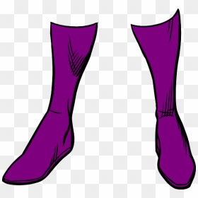 Clip Art For Boots - Superhero Boots Clipart, HD Png Download - boot print png