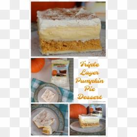 A Picture Collage Of Triple Layer Pumpkin Pie Dessert - Lestari, HD Png Download - pumpkin pie png