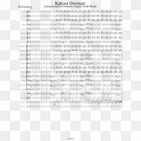 Kahoot Overture Sheet Music 1 Of 4 Pages - Newseum, HD Png Download - kahoot png