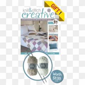 Crea Crafts Knit Stitch Creative Start Knitting Png - Knit & Stitch Creative, Transparent Png - bedroom png