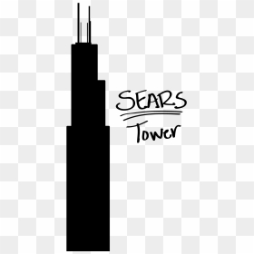 Once The Buildings Were Finished, They Were The Tallest - Sears Tower Illustration, HD Png Download - sears logo png