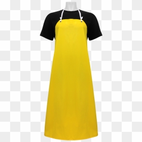 Industrial Yellow Pvc On Polyester Apron - Day Dress, HD Png Download - apron png