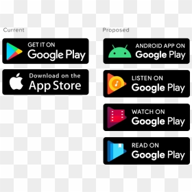 Proposed Badges - Play Store Logo Png, Transparent Png - google play store logo png