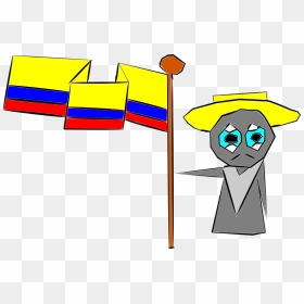 Aldeano, HD Png Download - colombian flag png