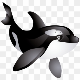 Dolphin Clip Art - Cute Killer Whale Clipart, HD Png Download - orca png