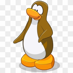 Confused Club Penguin Png - Club Penguin Brown Penguin, Transparent Png - club penguin png
