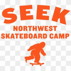 Seek Logo-01 - Longboarding, HD Png Download - skateboarder png