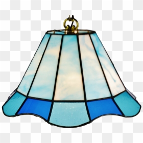 Vintage Tiffany Style Blue Leaded Glass Stained Glass - Stained Glass, HD Png Download - stained glass png
