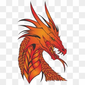 Dragon,no Background,the Head Of - Dragon Silhouette, HD Png Download - dragon head png