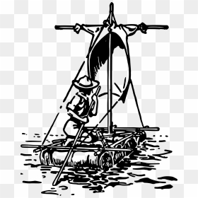 B-p Scout Pioneering Raft Clip Arts - Scout Drawing Png, Transparent Png - raft png