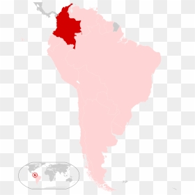 Map, HD Png Download - colombian flag png