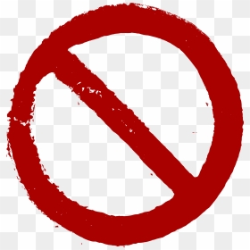 Red Prohibited Sign Png, Transparent Png - radioactive symbol png