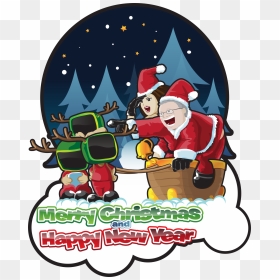 Merry Christmas And Happy New Year Clip Arts - Merry Christmas And Happy New Year Clipart, HD Png Download - merry christmas and happy new year png