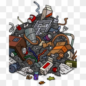 Pile Of Rubbish Cartoon, HD Png Download - trash pile png