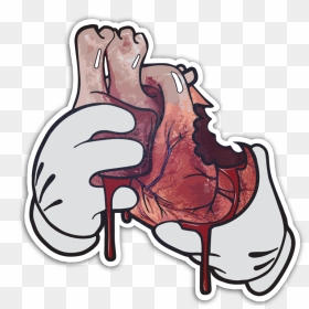Transparent Hands Holding Heart Clipart - Eat Your Heart Out Drawing, HD Png Download - bleeding heart png