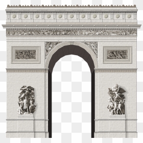 Clipart Black And White Arc De Triomphe By - Arc De Triomphe, HD Png Download - arc png