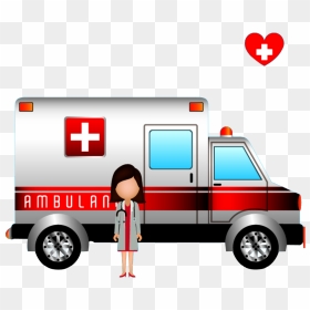 Ambulance Health Care Icon - Doctora En Ambulancia Animada, HD Png Download - doctor icon png