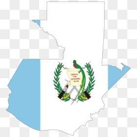 Guatemala Map Flag - Guatemala Flag, HD Png Download - guatemala flag png