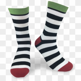Sock, HD Png Download - white stripes png
