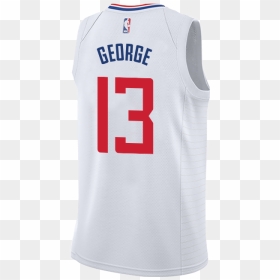Paul George Jersey Clippers, HD Png Download - clippers png