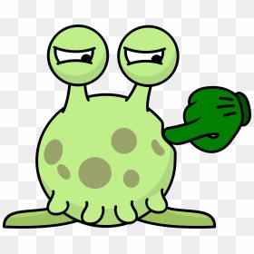 Impressed Alien Clip Arts - Cartoon Alien Clipart Transparent, HD Png Download - alien.png