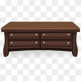 Low Wooden Cabinet From Glitch Clip Arts - Wooden Cabinet Clipart, HD Png Download - cabinet png