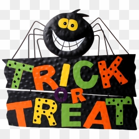 Trick Or Treat Png Background Image - Cartoon Trick Or Treat Sign, Transparent Png - trick or treat png