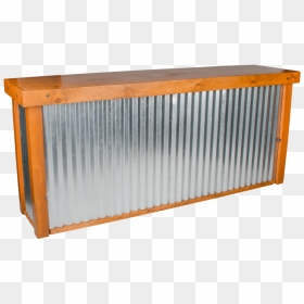 Bar Tables With Corrugated Metal, HD Png Download - metal bar png