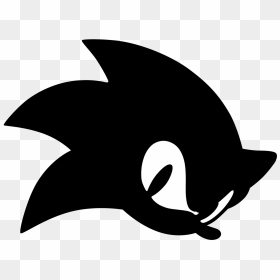 Hedgehog Clipart Head - Sonic The Hedgehog Silhouette, HD Png Download - sonic head png