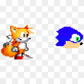 Sonic Mania Tails Sprite, HD Png Download - sonic head png