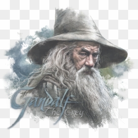 The Hobbit Gandalf The Grey Men"s Tank - Gandalf And Bilbo Illustration, HD Png Download - gandalf png