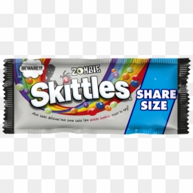 Here's Where To Get Zombie Skittles To Spook Your Tastebuds, HD Png Download - skittles bag png