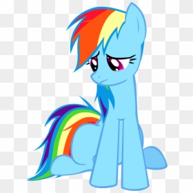 My Little Pony Rainbow Dash Sad, HD Png Download - eg2 png