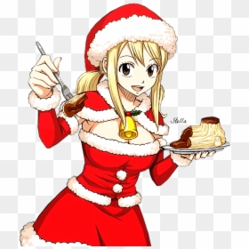 Lucy Heartfilia Christmas, HD Png Download - fairy tail lucy png