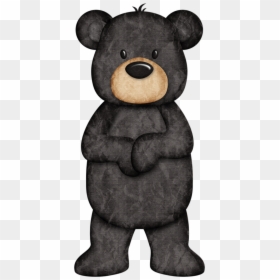 Cute Black Bear Clipart, HD Png Download - bear cub png